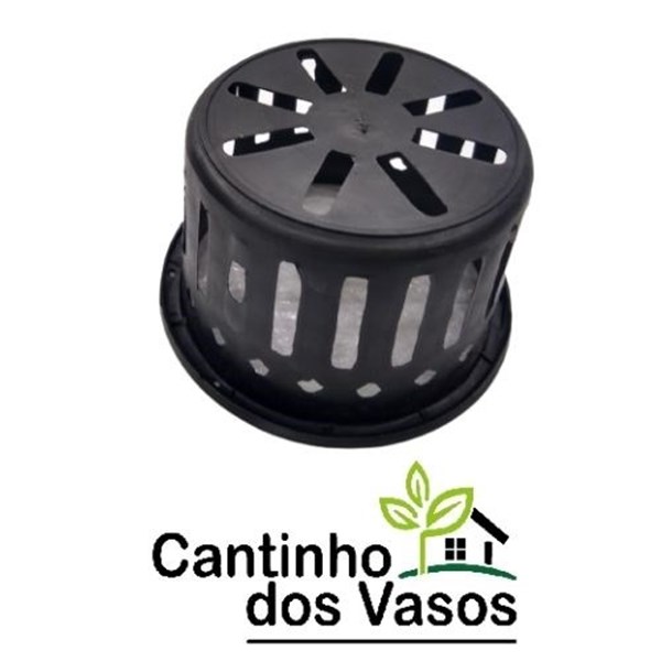 Vaso de Plástico Redondo Grande p/ Orquídeas Vandas