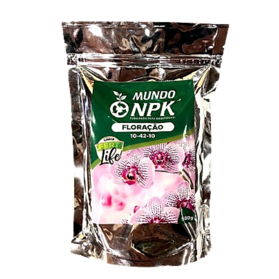 Fertilizante Floração 10.42.10 - Fert Life Mundo NPK - Embalagem de 500g