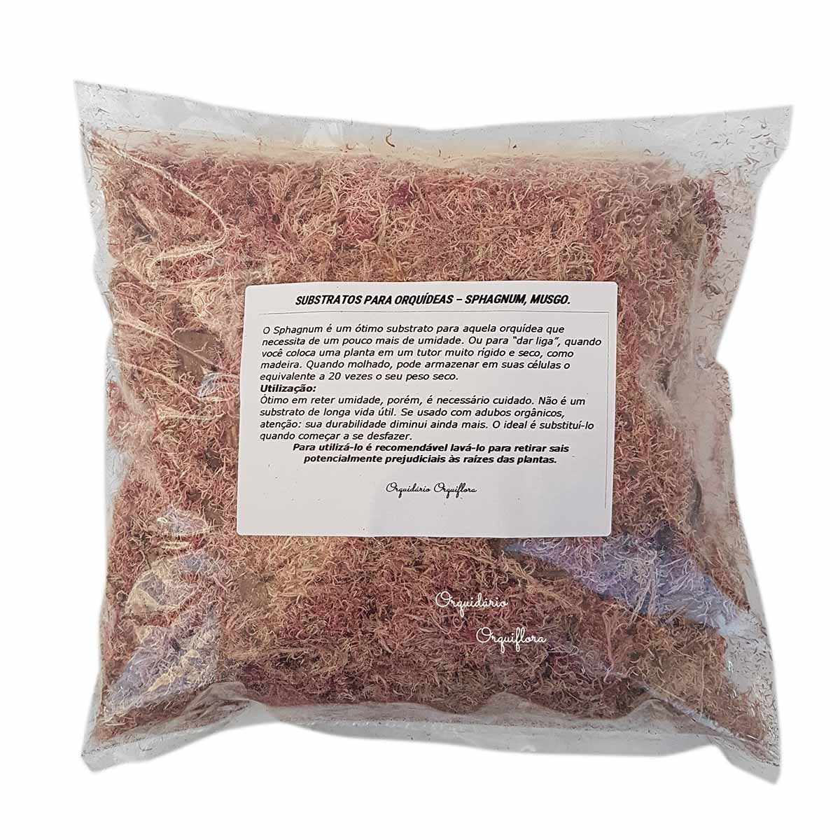 Musgo Sphagnum 4 Litros Substrato Para Plantas E Orquídeas