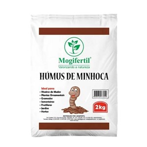 Humus De Minhoca Adubo Orgânico para Jardins, Plantas, Vasos 2 Kg