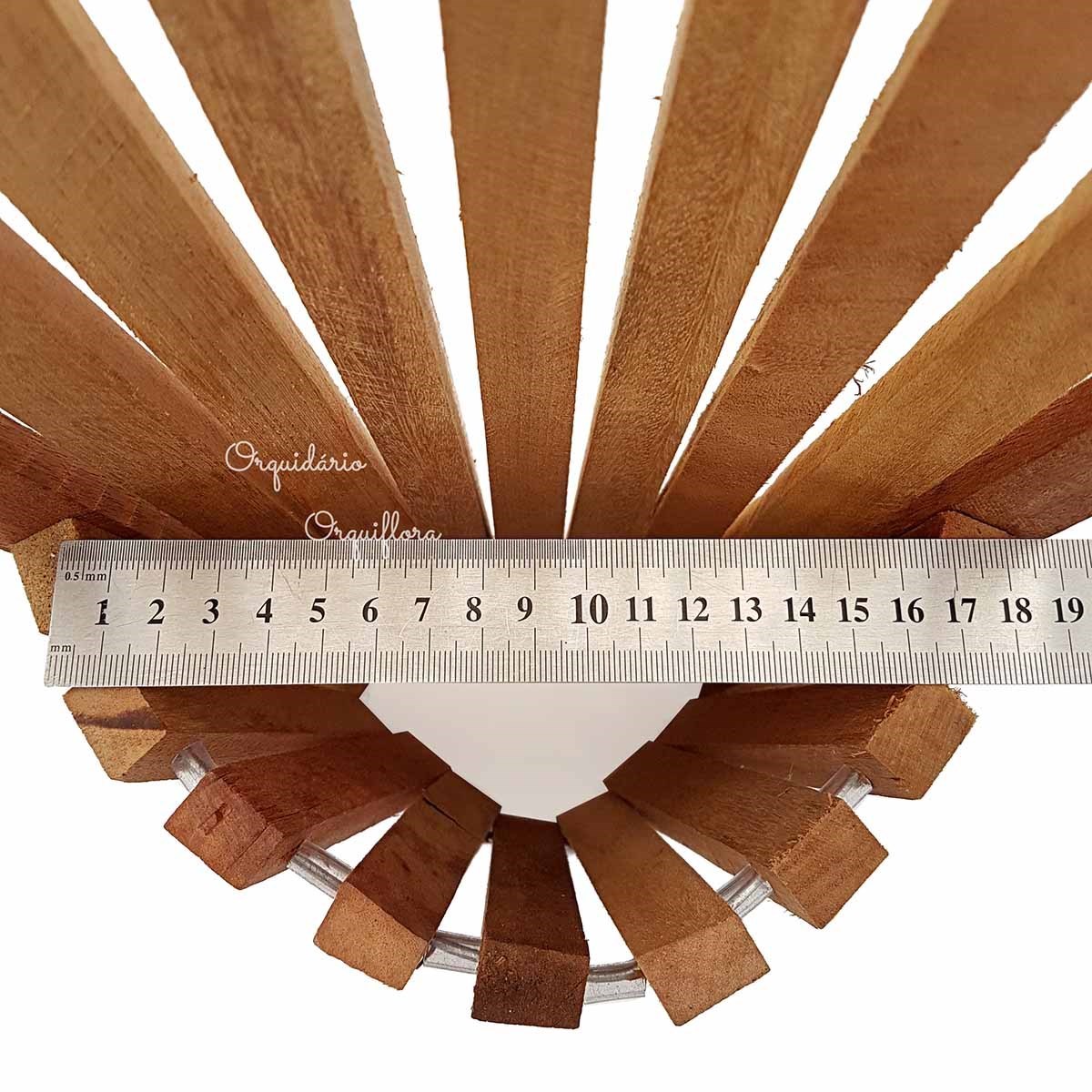 KIT 4 Cachepô de Madeira Cônico Tamanho G Para Plantas