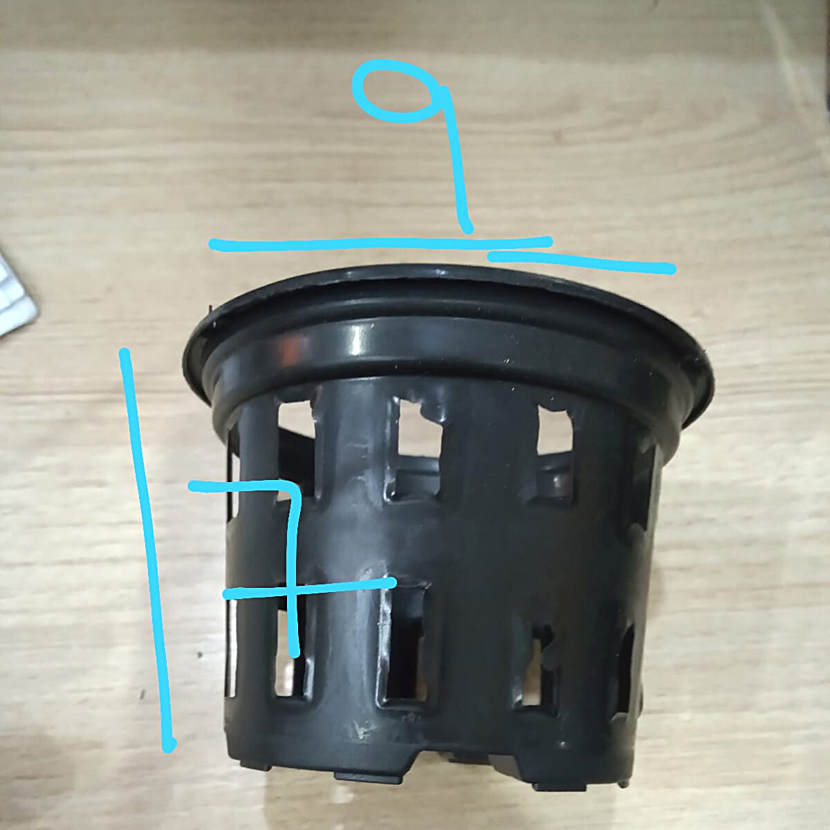 Kit com 5 Vasos de Plástico Vazado para Vanda Pequeno