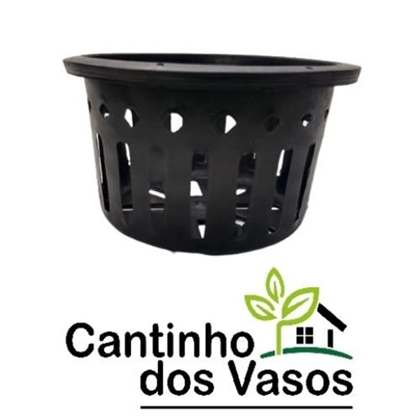 Vaso de Plástico Redondo Grande p/ Orquídeas Vandas