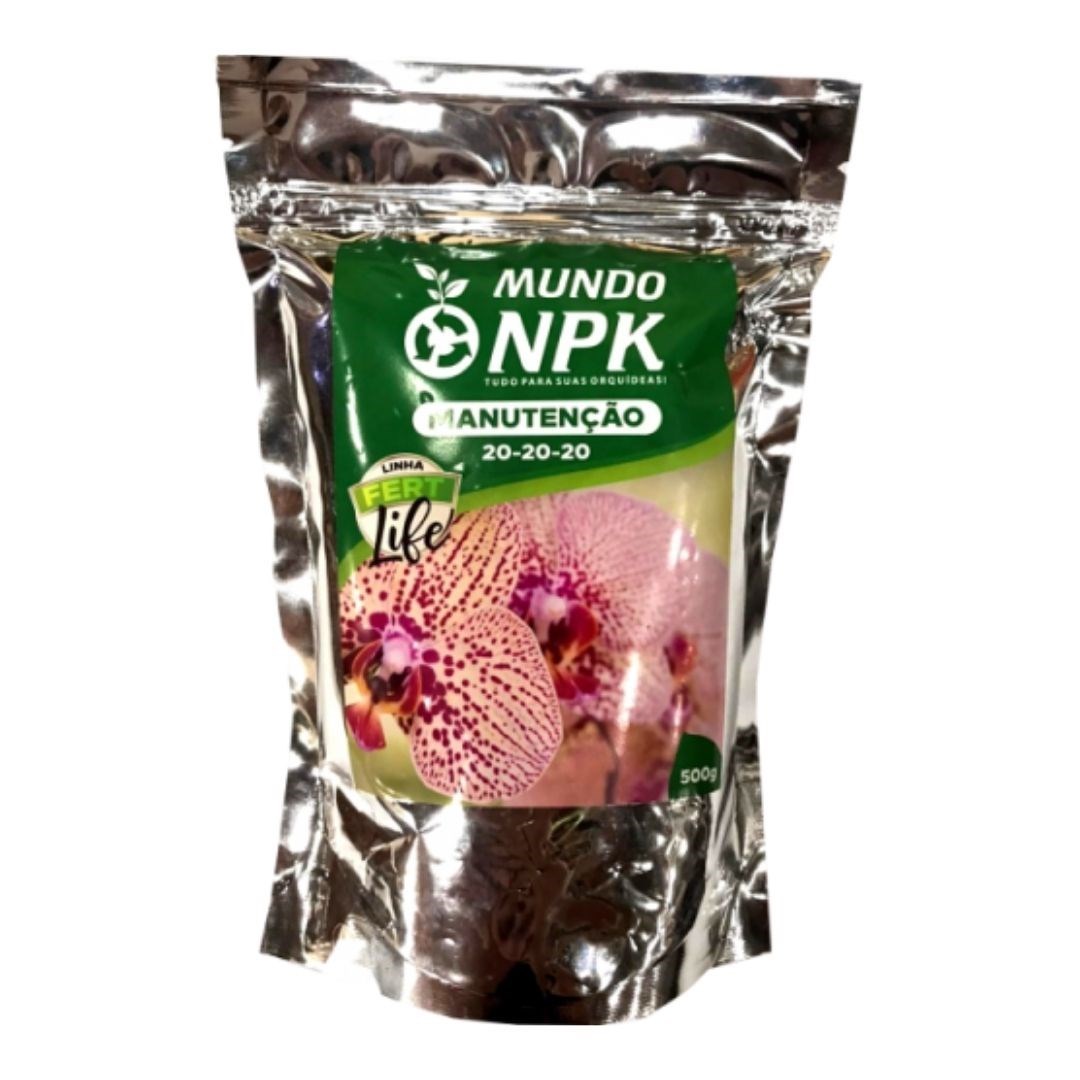 Manutenção 20-20-20 - Fert Life Mundo NPK - Embalagem de 500g
