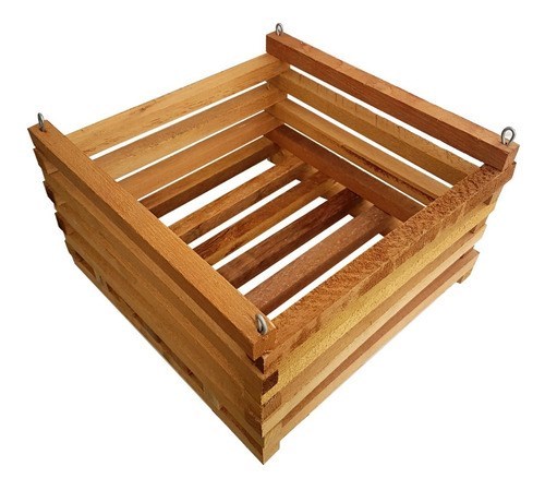 Cachepô De Madeira - Quadrado - Para Plantas E Orquídeas