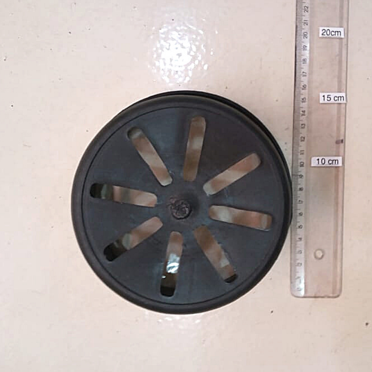 Kit com 5 Vasos de Plástico Vazado para Vanda ou Stanhopea Grande Preto