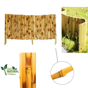 Cerca Ecológica E Sustentável De Bambu Natural 50x25 Cm