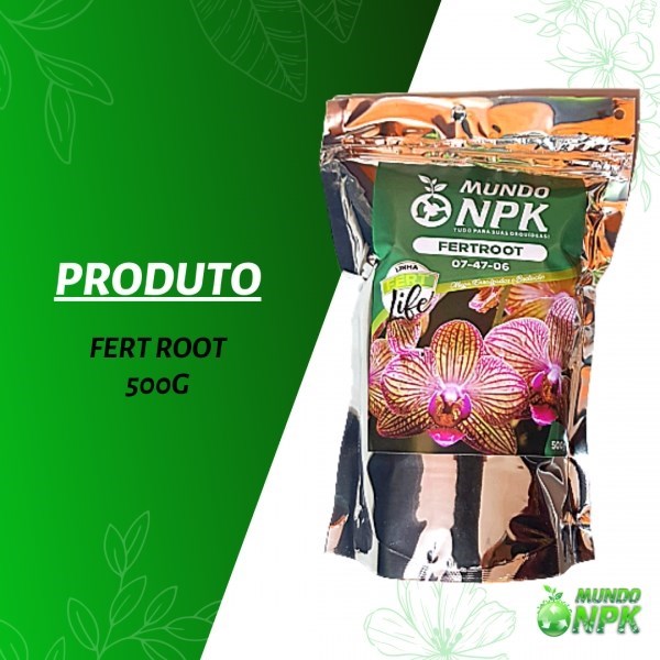 Mega Enraizador Fertilizante - Fert Root 07-47-06 - Fert Life Mundo NPK -  Embalagem de 500g