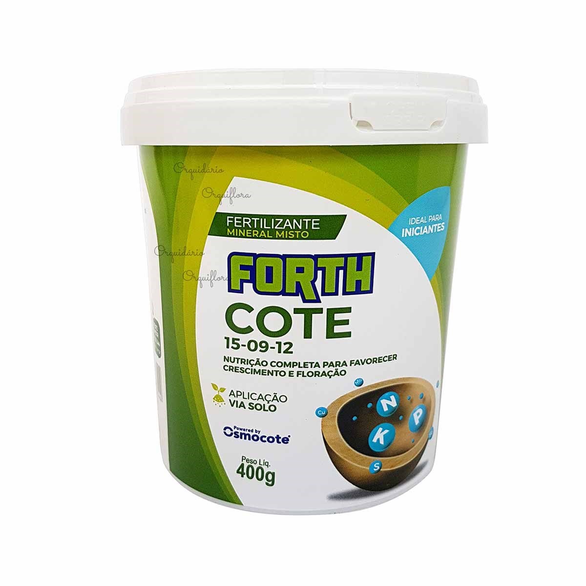 Fertilizante Forth Cote 15-09-12 100% Osmocote 5 Meses 400g