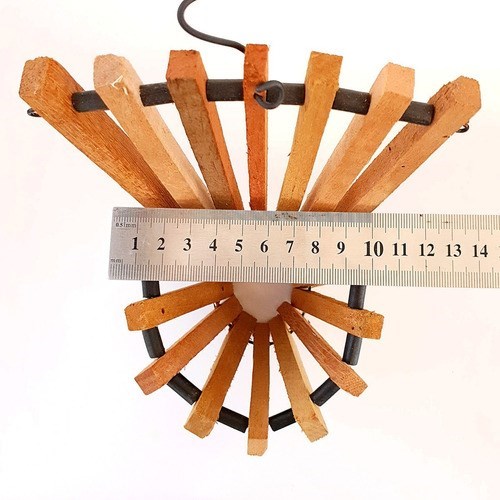 Kit 5 Orquídeas Sapatinhos Adultas + 10 Cachepots De Madeira