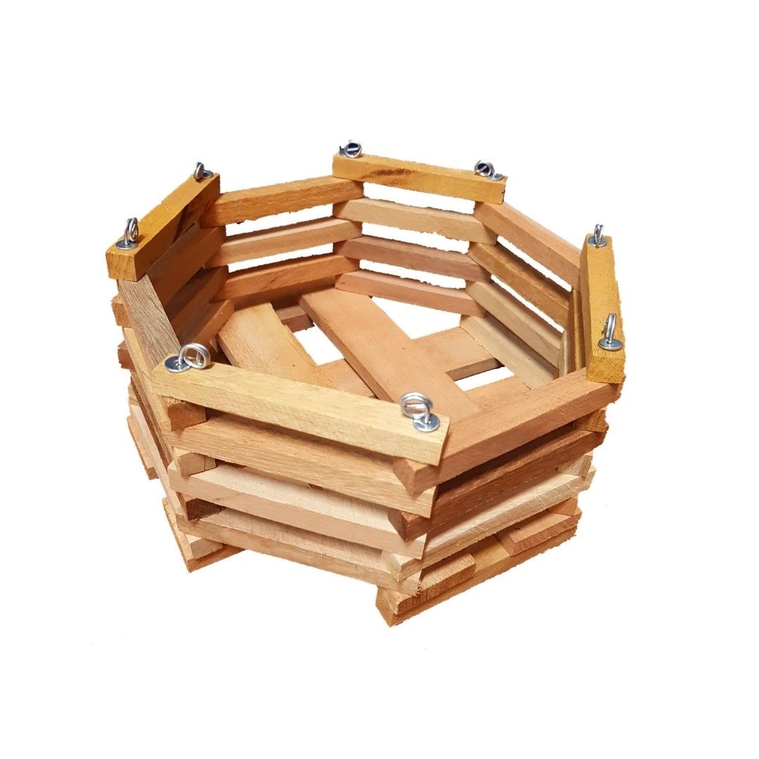 Cachepot de Madeira Oitavado