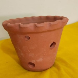 1 - Vaso cerâmica artesanal baixo