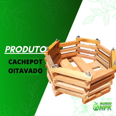 Cachepot de Madeira Oitavado